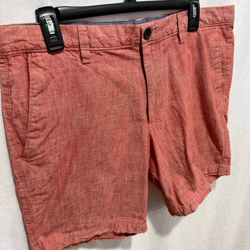 Banana Republic Chambray Shorts 36 Linen-Look Cotton‎ Summer Casual Resort Style